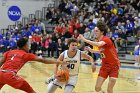 MBBall vs Clark  Wheaton College Men’s Basketball vs Clark in the first round of NEWMAC tournament. - (Photo by Keith Nordstrom) : Wheaton, basketball, NEWMAC